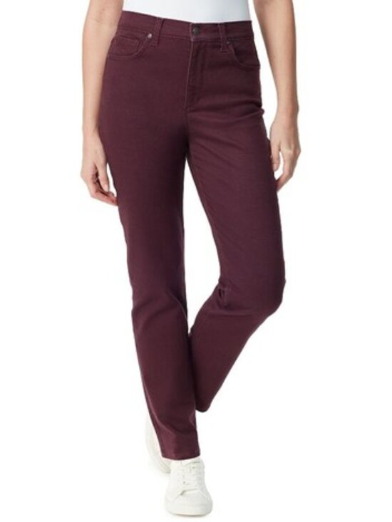 Gloria Vanderbilt Denim - Petite Gloria Vanderbilt Amanda Classic Jeans, Women's, Size: 6P, Crimson Crush